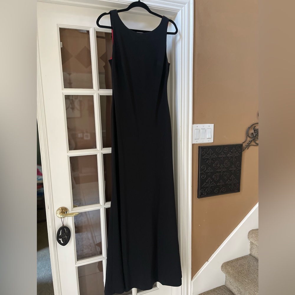 Brand NEW, Karl Lagerfeld formal gown. Size 12- black with red details.